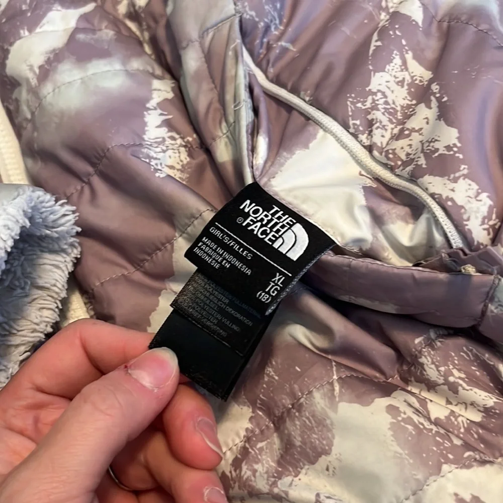The North Face reversable mossbud swirl jacket
